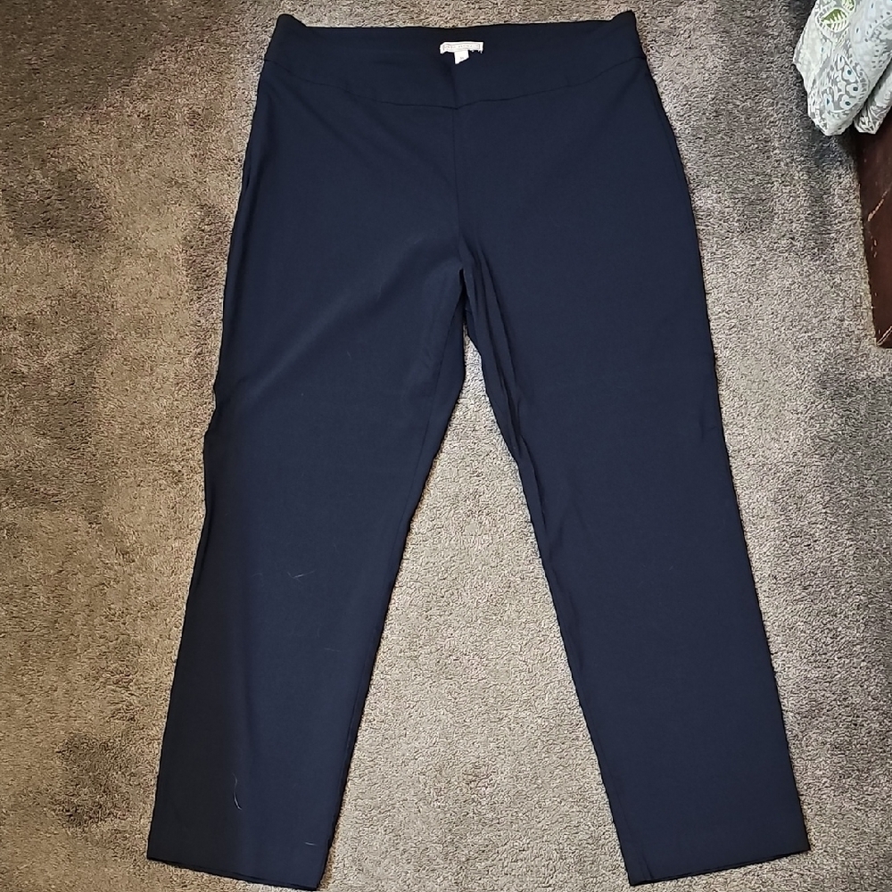Dana Buchman Navy Dress Pants. XL. Very Gently Worn.